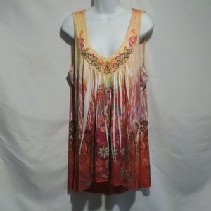 World Unity Sleeveless Blouse Size XL